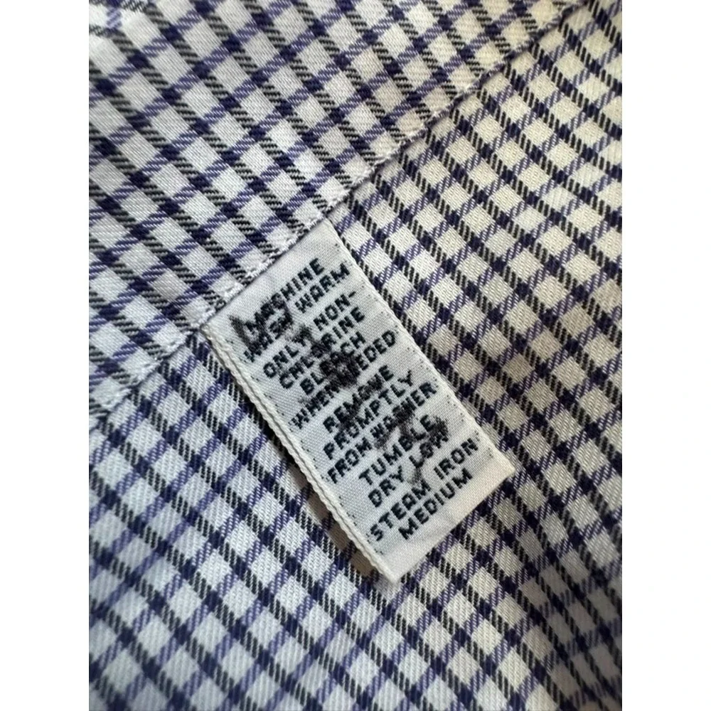 Polo Ralph Lauren Men's 17.5(34/35) Small Checkered Print Yarmouth Dress Shirt